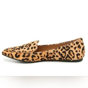 Steve Madden Leopard Print Cowhair Flats
